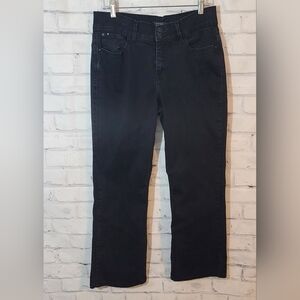 Curve Appeal High Rise Bootcut Black Jeans Sz 14